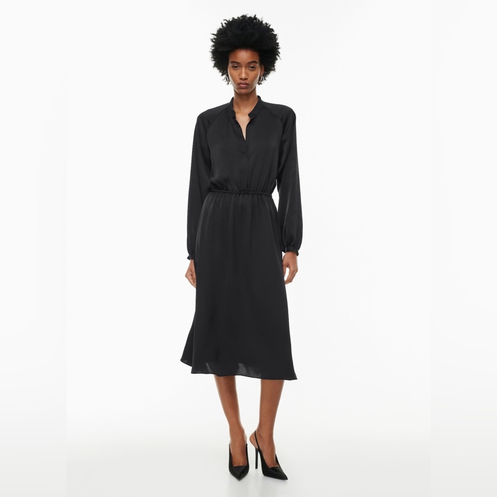 Aritzia Black Long Sleeve Dress